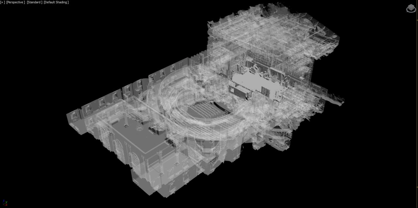 Модель Полтавського драмтеатру, виконана за допомогою 3D сканування. ©Центр Просторових Технологій