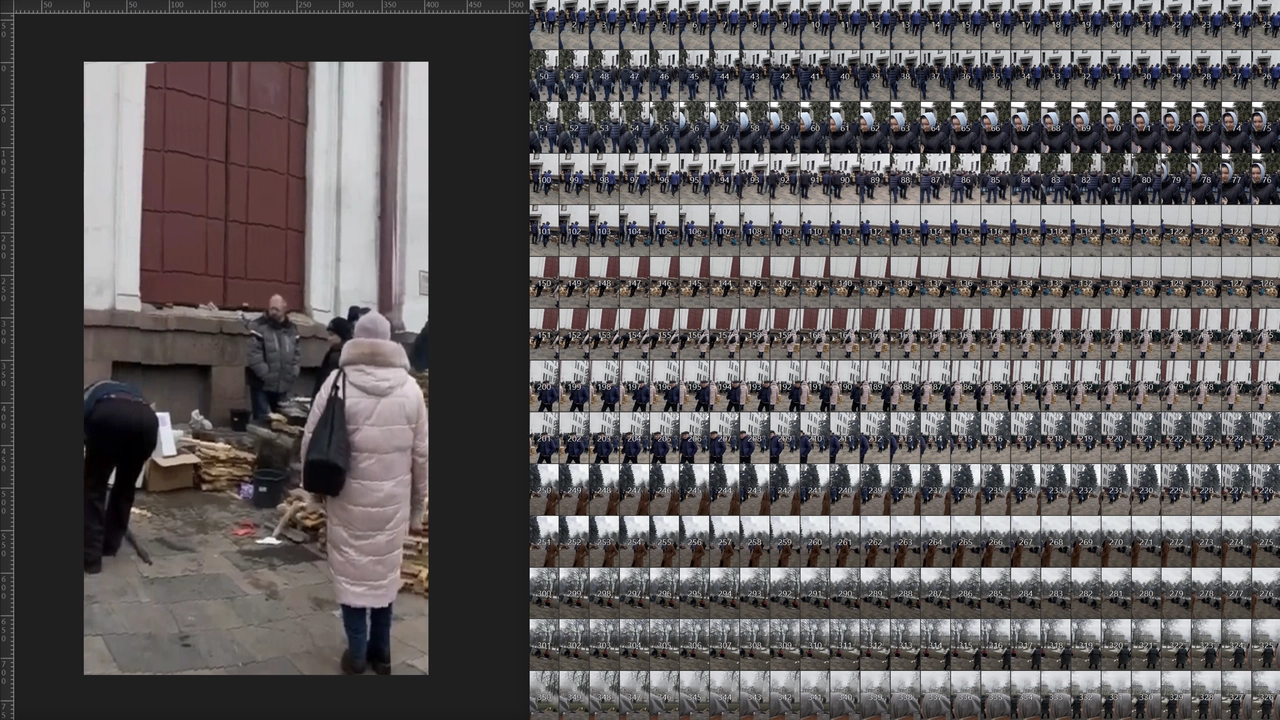 Розбиття відео на окремі кадри. ©Центр Просторових Технологій